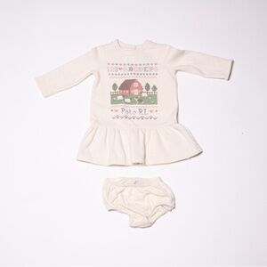Ralph Lauren Baby Fleece Barn Graphic-Print Dress